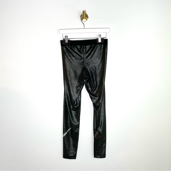 Athleisure | Nike Pro DriFit Cool Tights Metallic Black Sparkle | Activewear | L - Picture 14 of 16